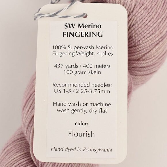 Orange Flower SW Merino Fingering 4 Ply Yarn 437 Yards Color Flourish - Picture 3 of 3